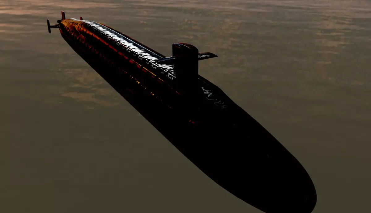 Ohio Class Nuclear Submarine Model 3D model