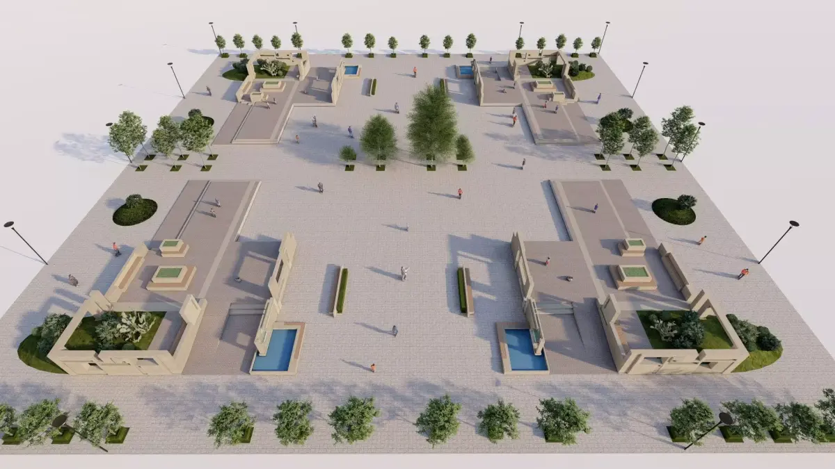 public park-Private Park Landscape Urban 3D model get