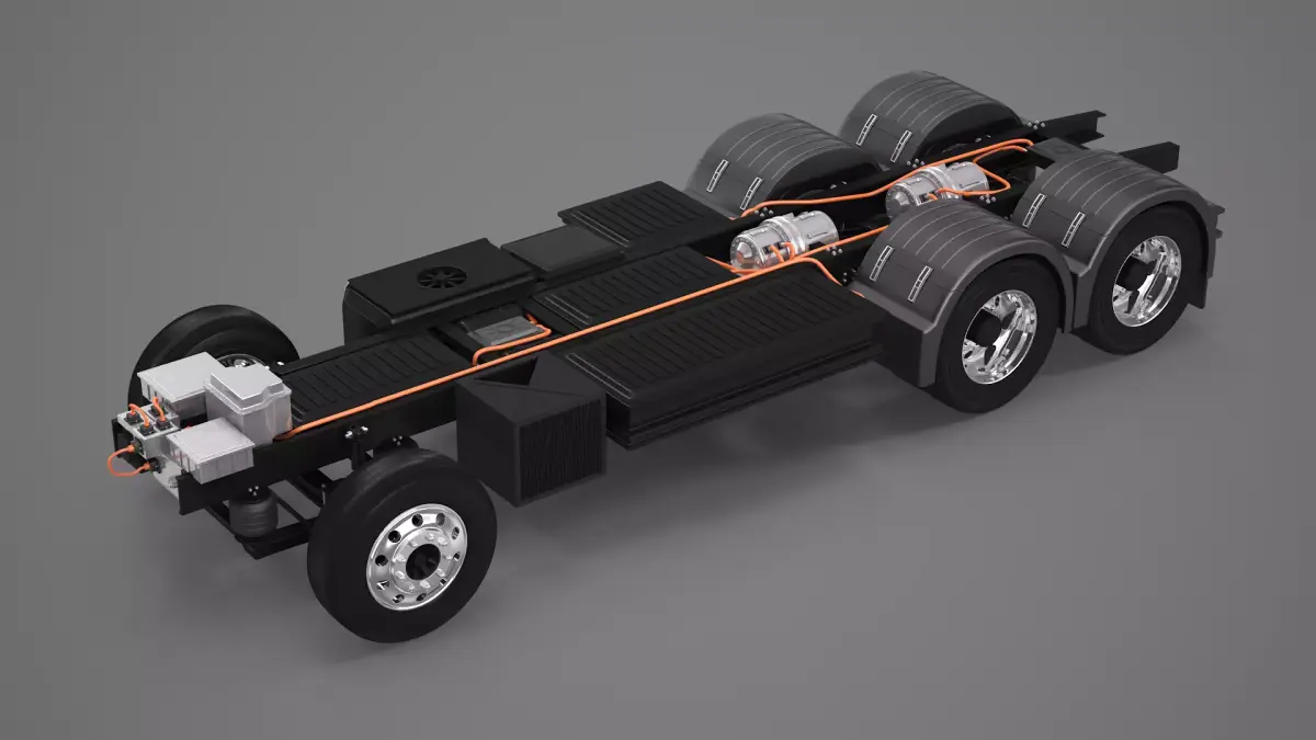 Electric Truck Chassis 3D model
