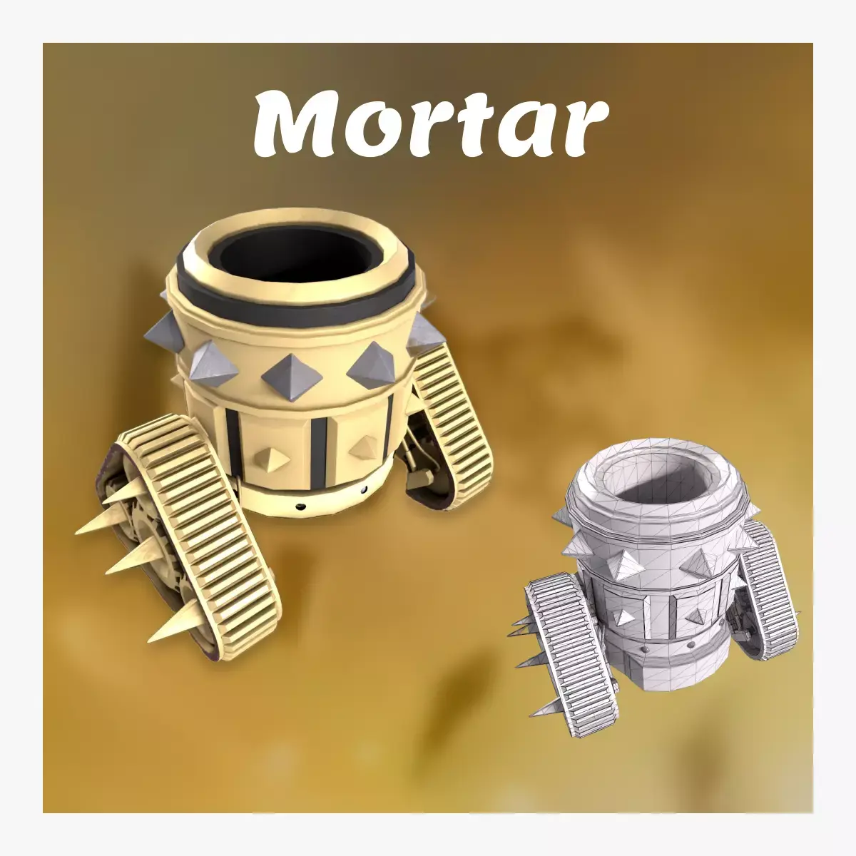 Mortar 3D model purchase