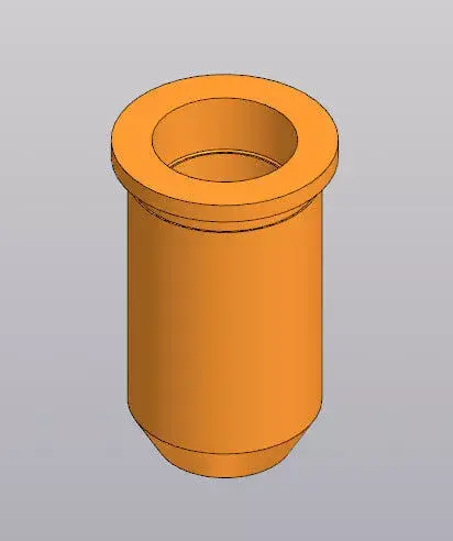 Cylindrical Bushing Sleeve - Mechanical Bearing Part 3D model