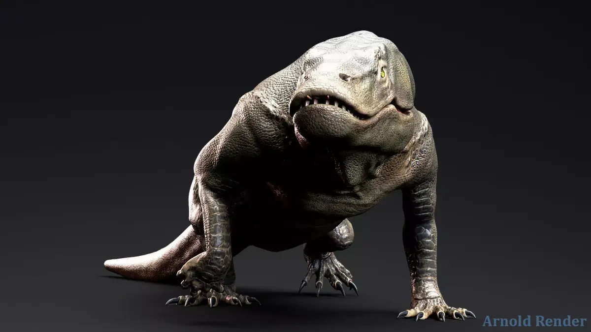 Creature -Reptile Megalania Unity Project Low-poly 3D model