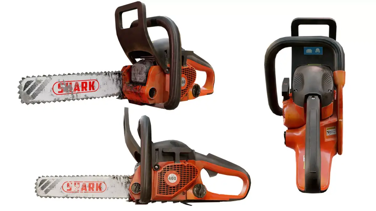 Chainsaw old grungy 3d model 3D model