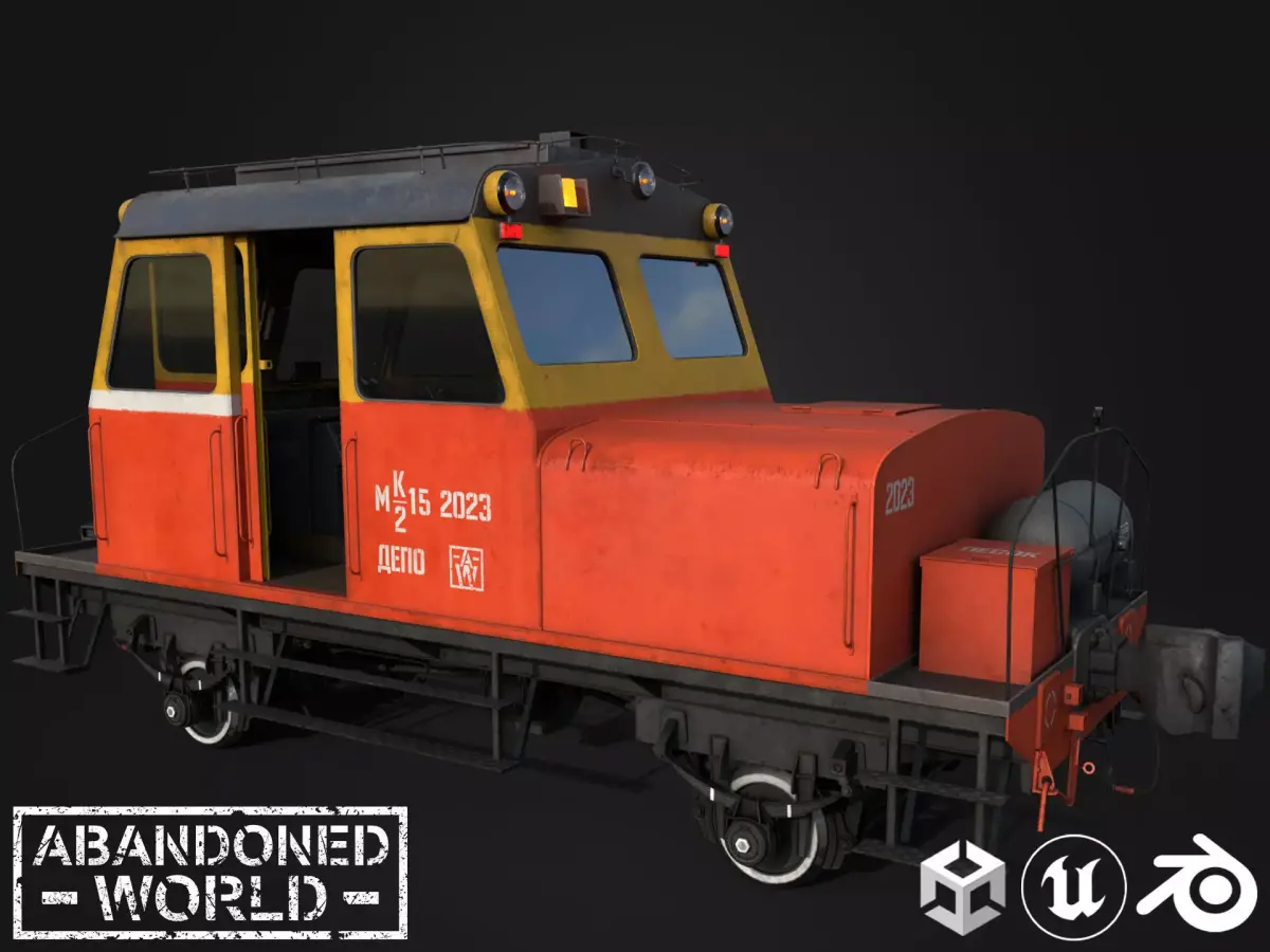 Soviet Railroad Trolley MK2-15 3D Model Pack