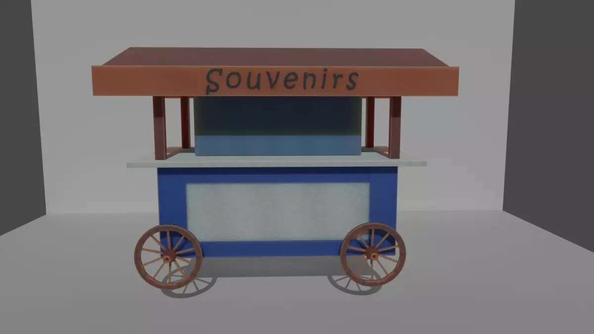 Souvenir stand  3D model