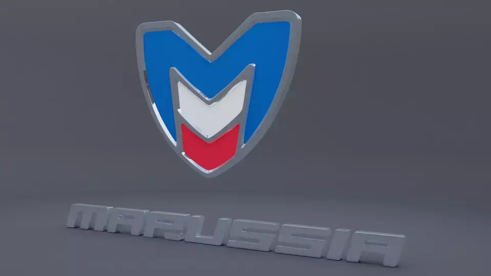 marussia logo 3D model buy