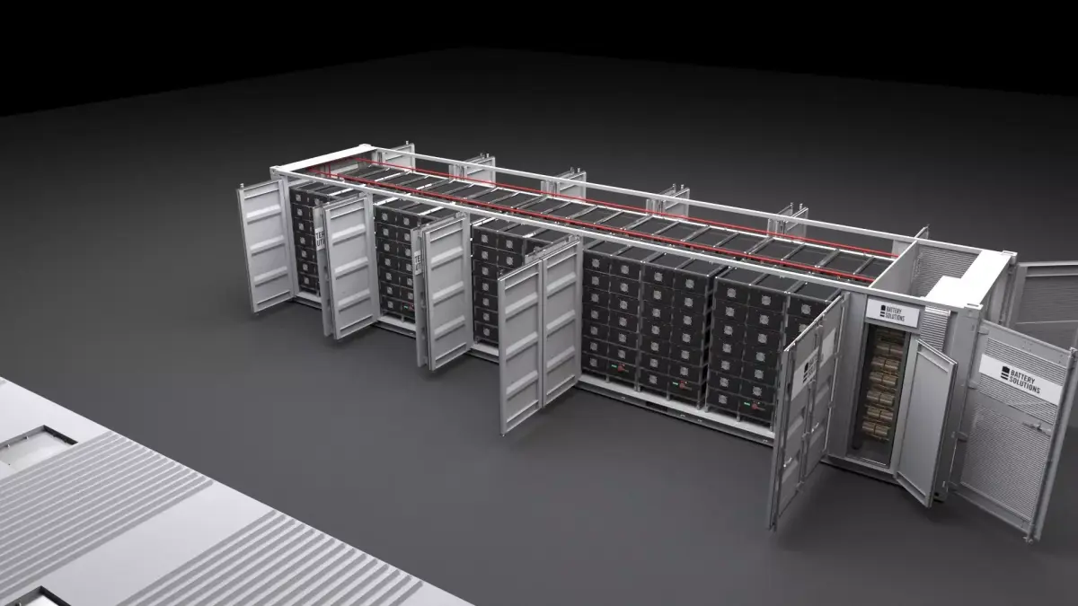 Battery Energy Storage System Container BESS 3D model