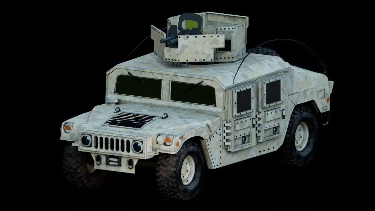 Humvee Military M1114 3D model