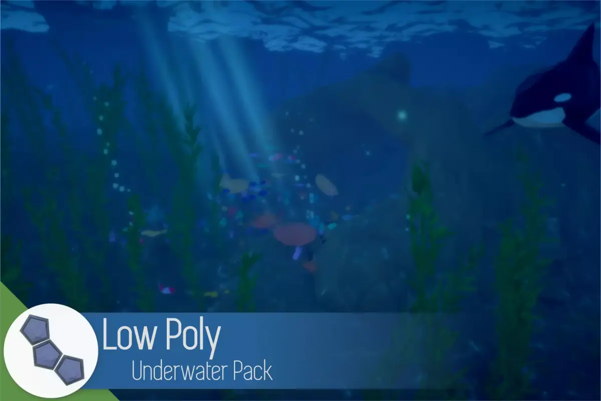 Low Poly Underwater Pack Low-poly 3D model