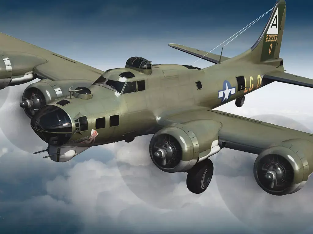 Boeing B-17 Super Fortress Bomber 3D model