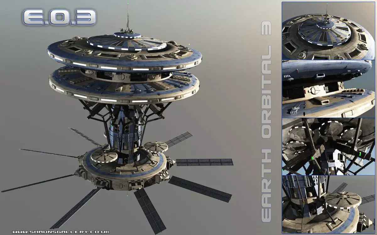 Earth Orbital 3 Space Station 3D model