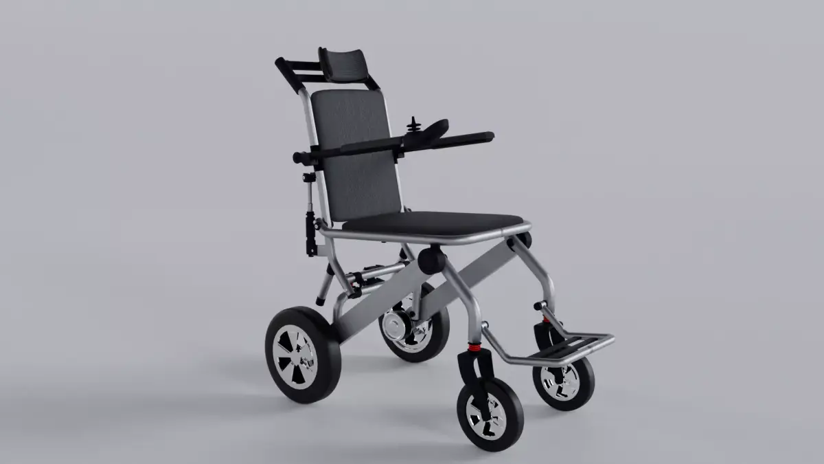 Modern Wheelchair for the disabled 3D model