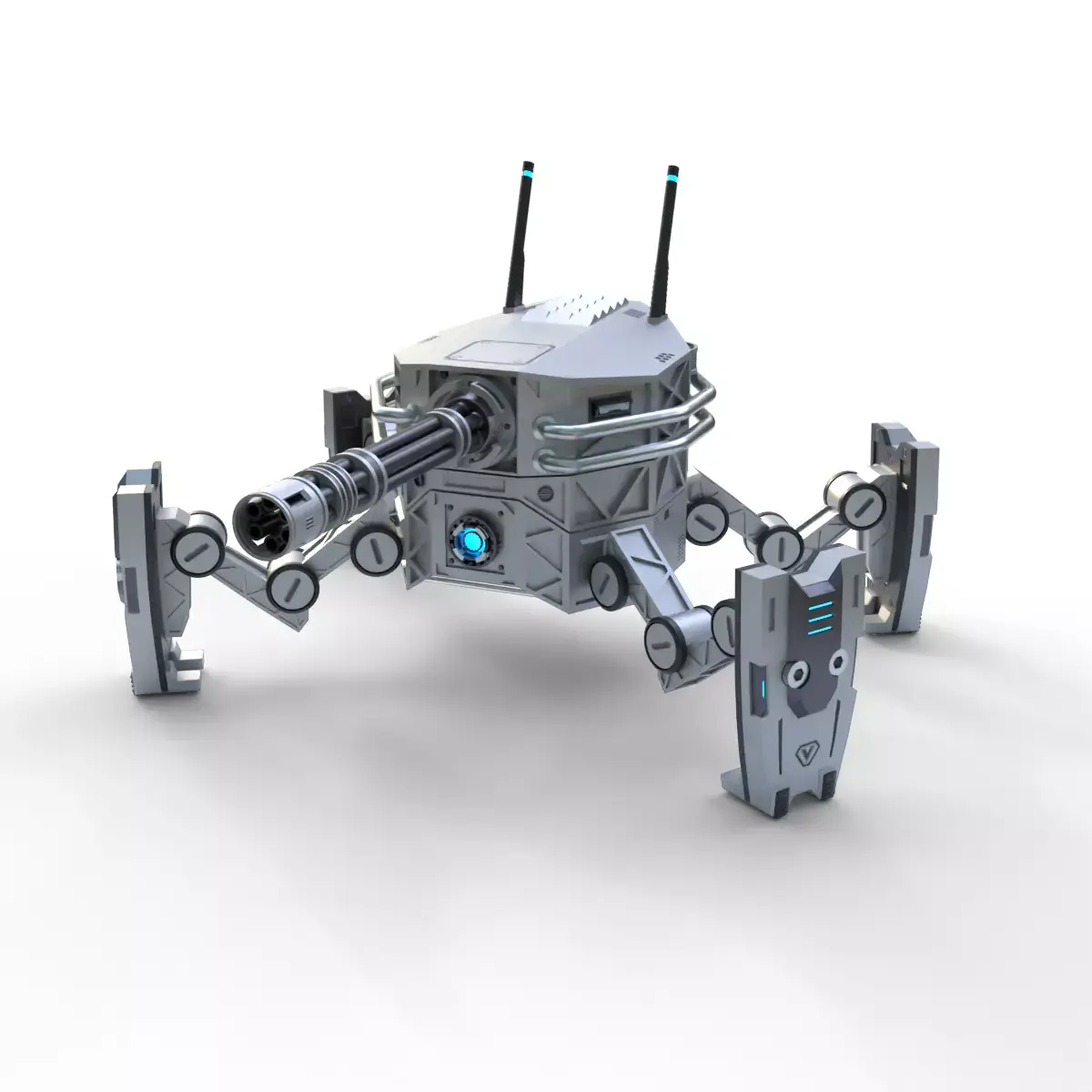 Spider Mech Low-poly 3D model purchase