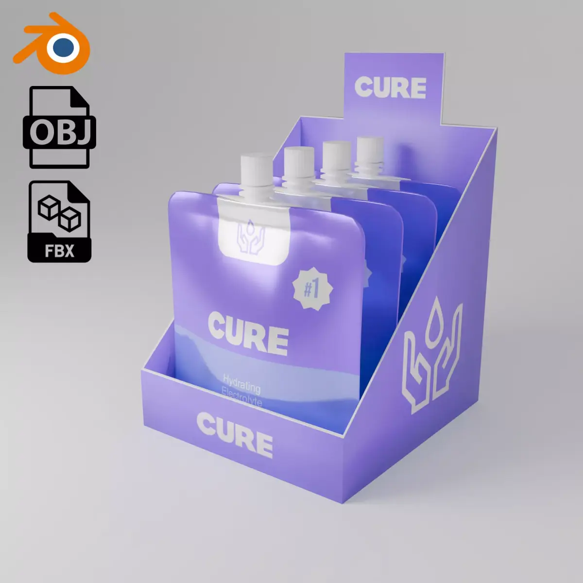 Sachet 3D model