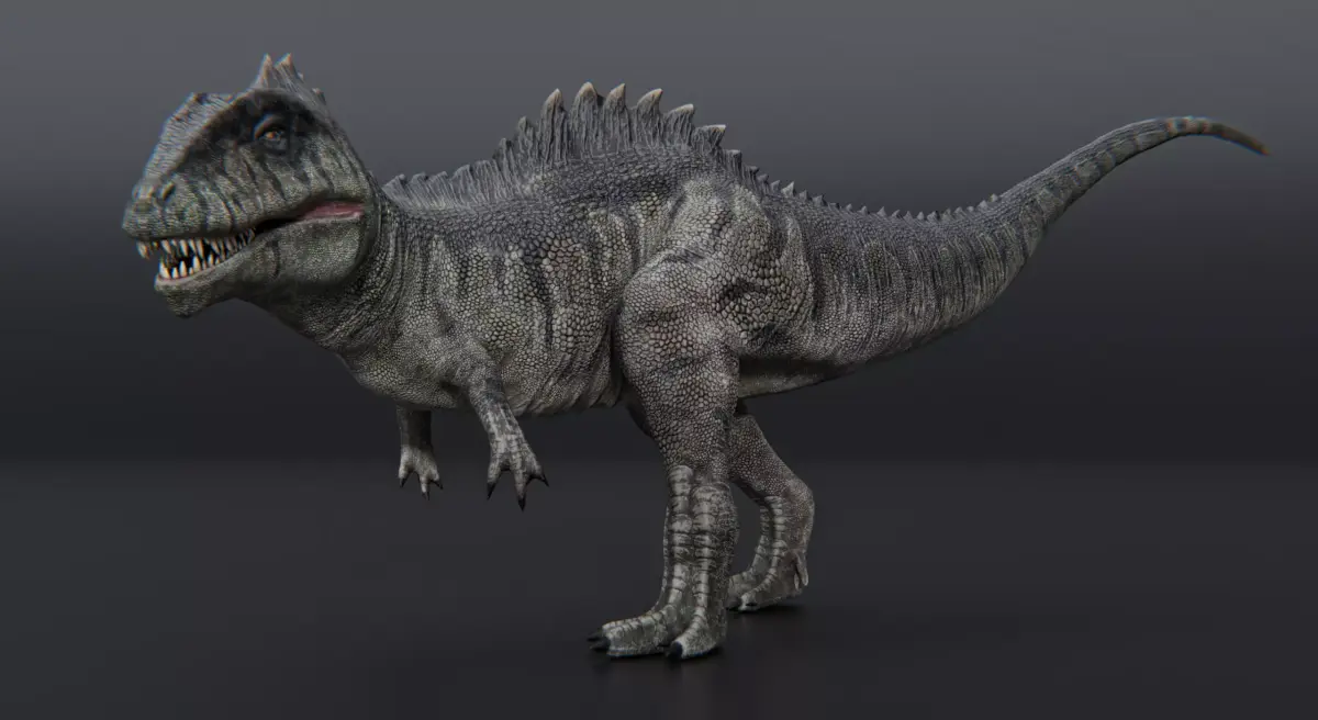 Monster Giganotosaurus Dinosaur Low-poly 3D model