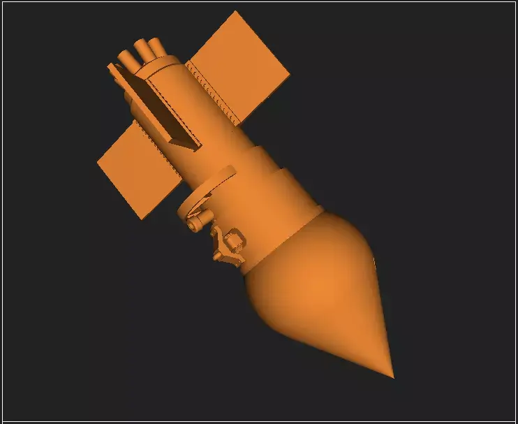 German bouncing bomb Kurt ver 02 3D model