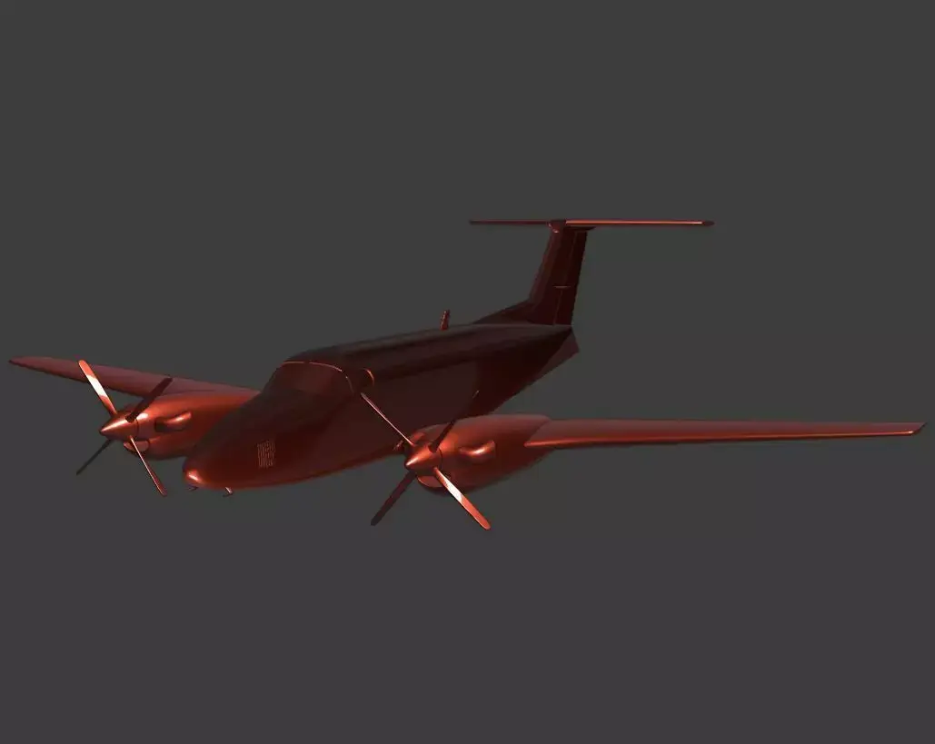 Beechcraft King Air B200 ready for 3D printing 3D print model
