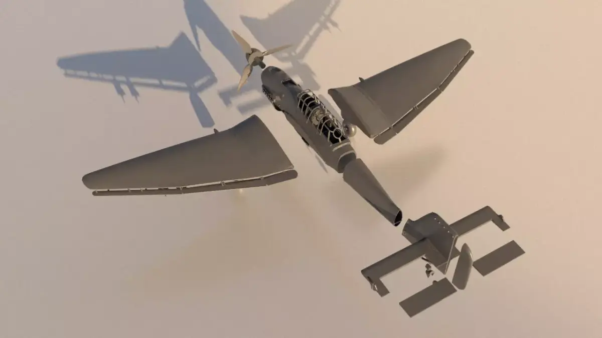 Airplane Junkers Ju 87 for Print 3D print model