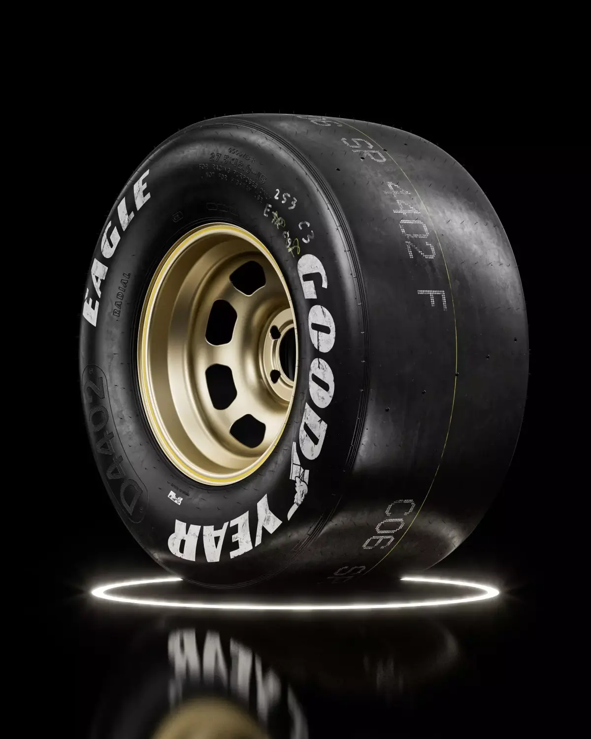 GoodYear Eagle White 27and5 12 15 3D model