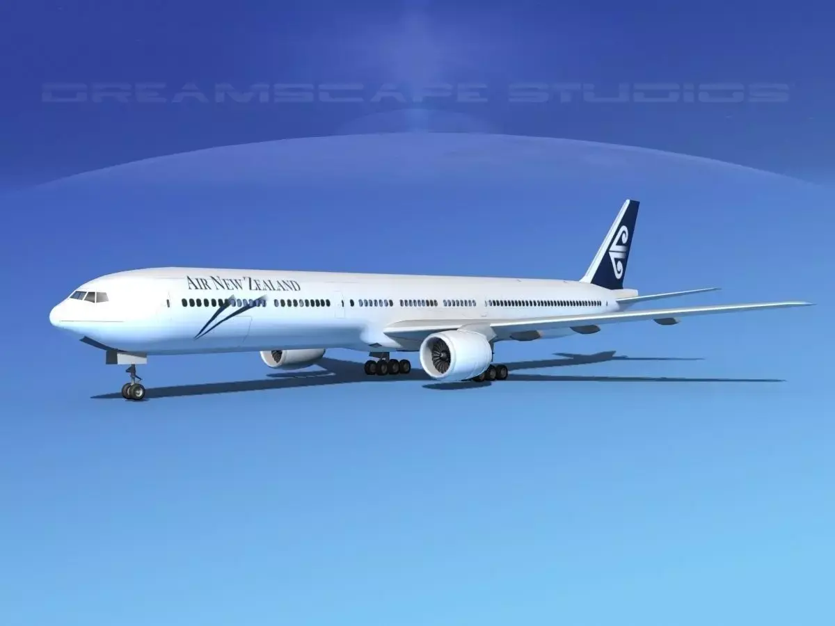 Boeing 777-300 New Zealand 3D model