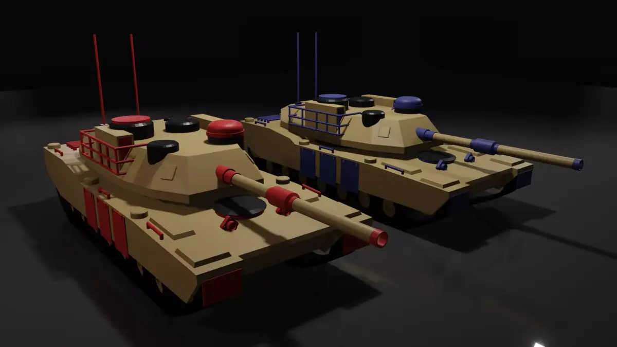 M1 Abrams on TABS 3D model