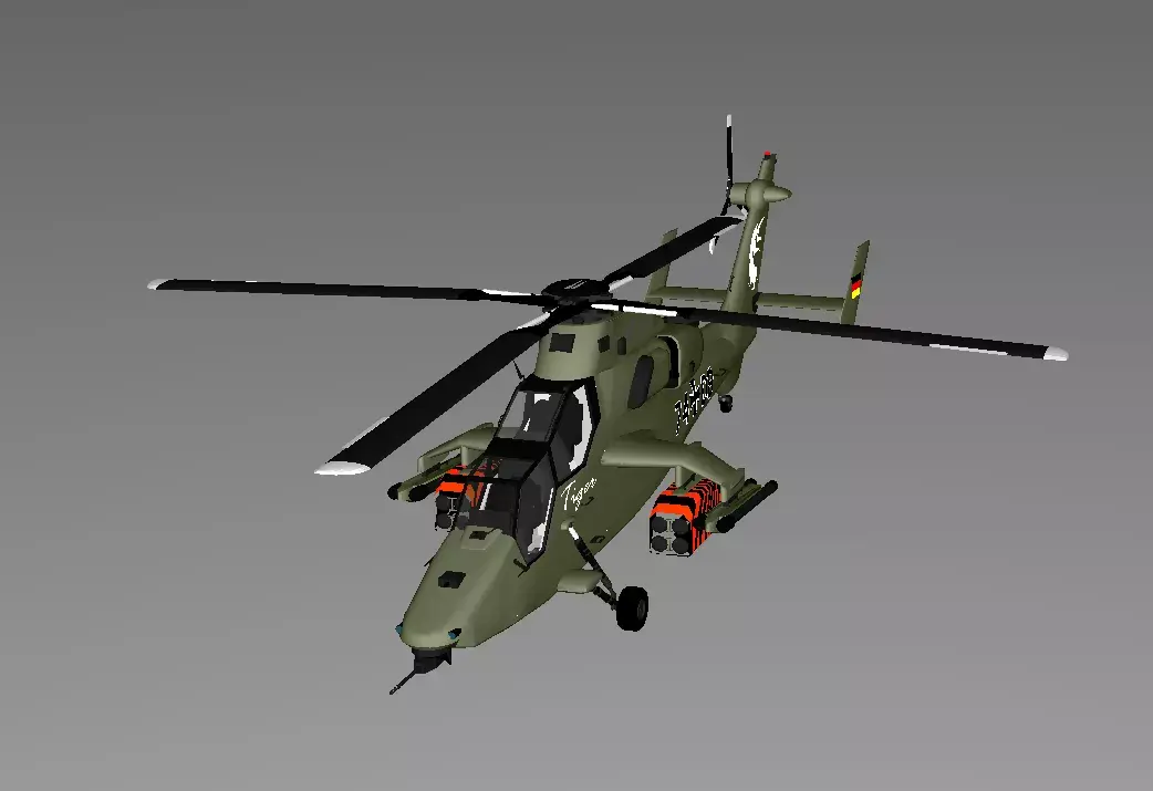 fbx 3d model military helicopter Free 3D model