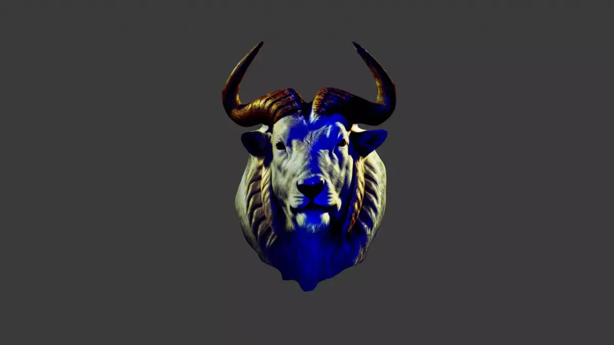 Animal Head Low-poly 3D model 36
