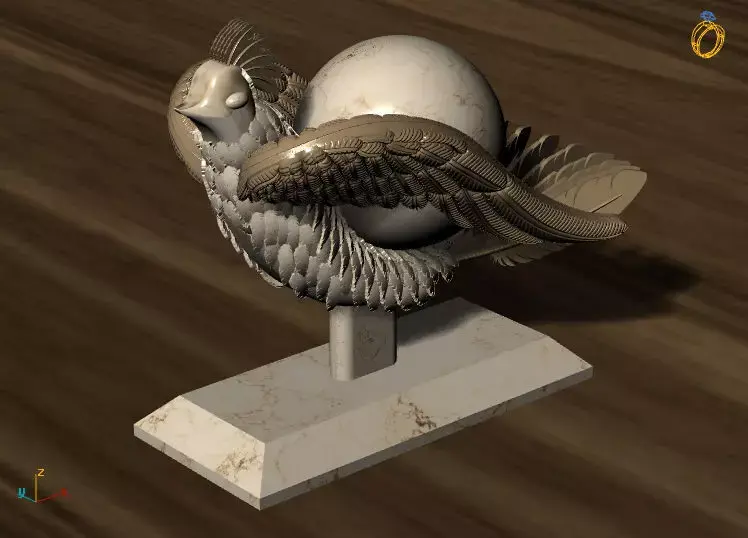 The legendary soaring wing bird 3D model