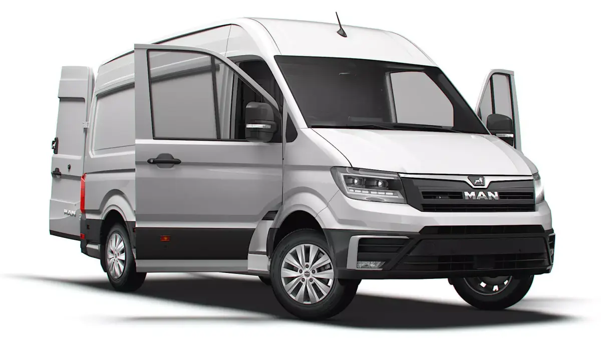 MAN TGE Van MWB HR HQInterior 2025 UKspec 3D model