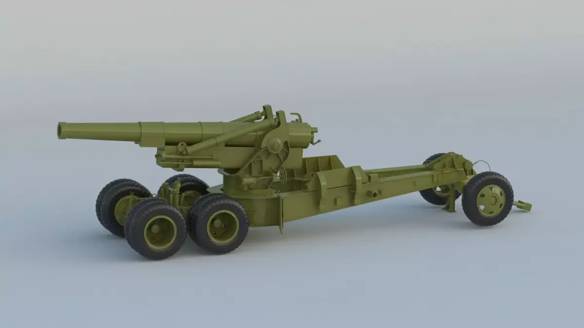 M115 Howitzer 3D model purchase