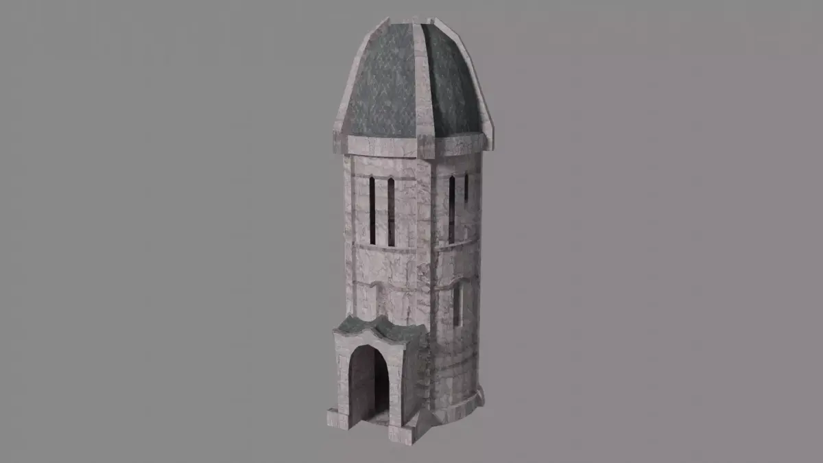 Gondor Tower Low-poly 3D model