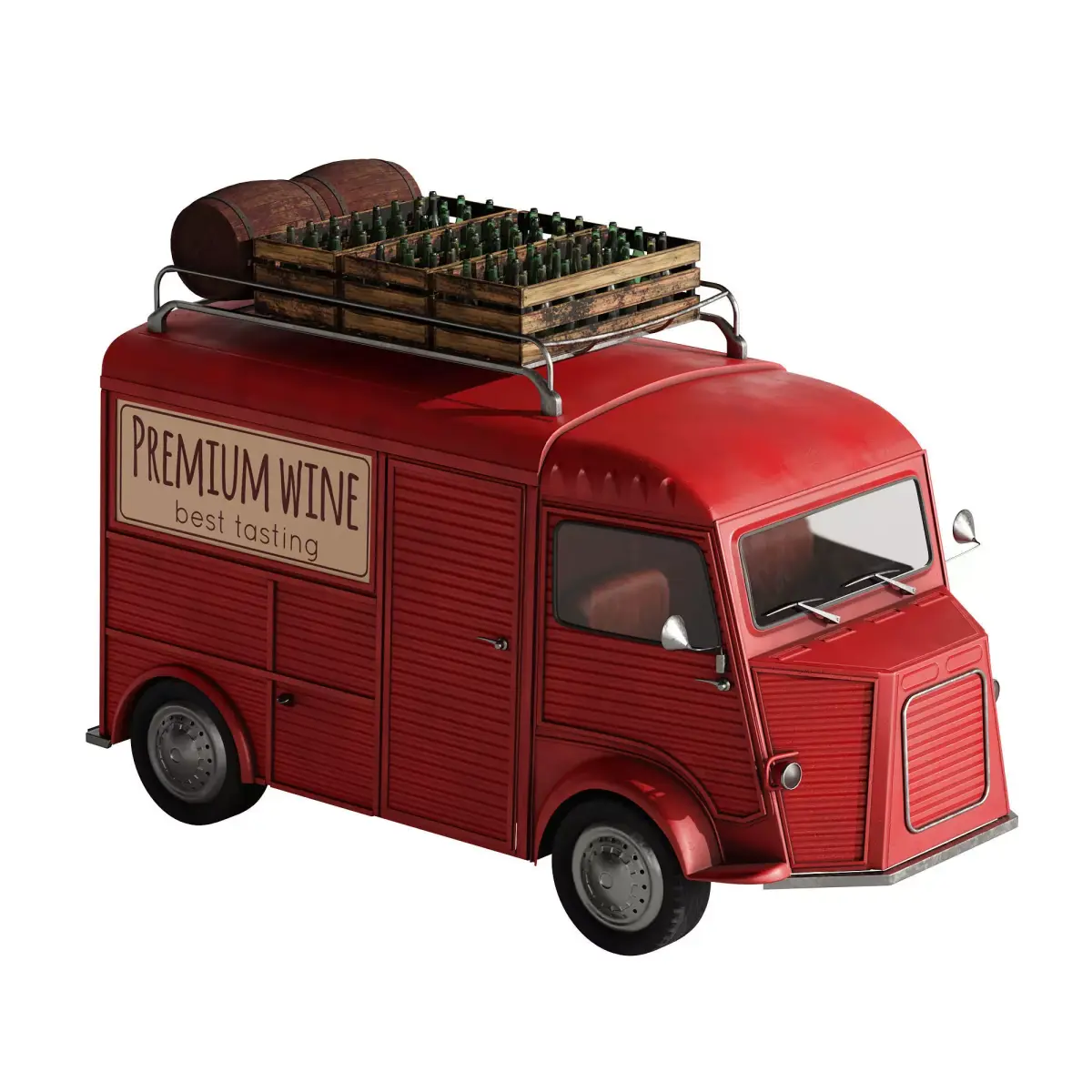 Wine Truck 3D model