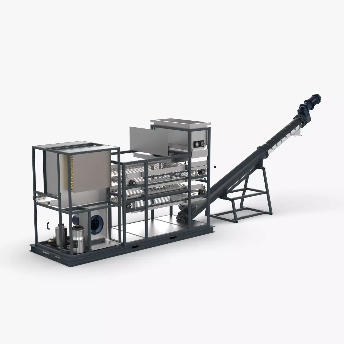Heat Pump Sludge Drying Machine 3D model