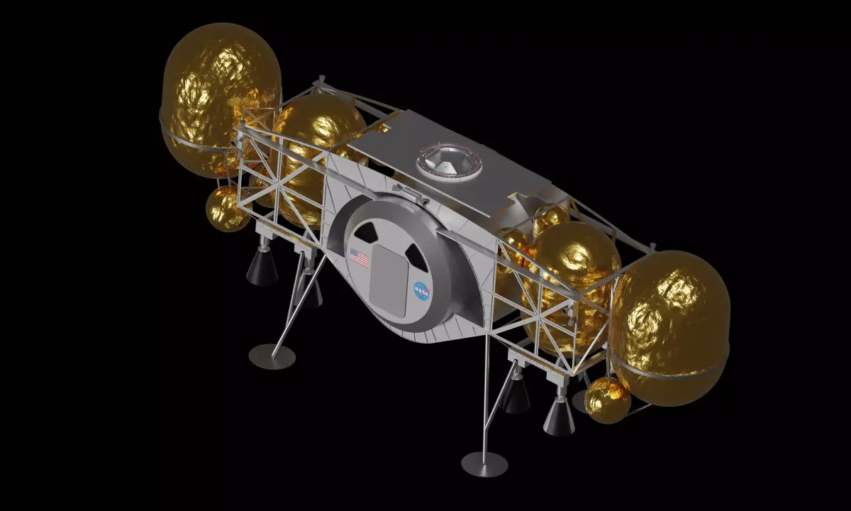 Dynetics ALPACA Human Landing System 3D model