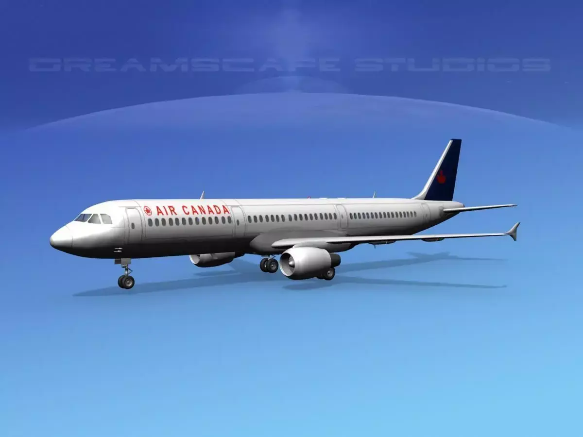 Airbus A321 Air Canada 2 3D model