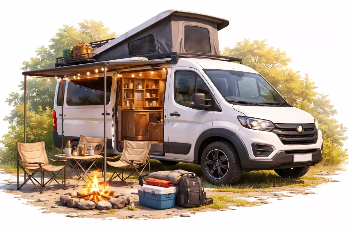 Adventure Camper Van 3D Model Realistic Travel   3D print model