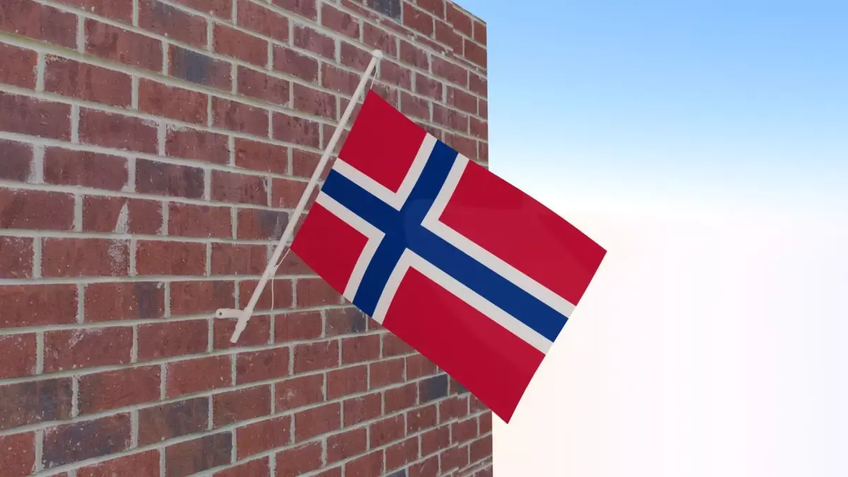 Flag of Norway 3D model