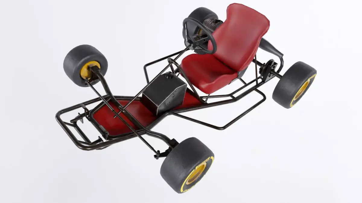 Go Kart Low-poly 3D model