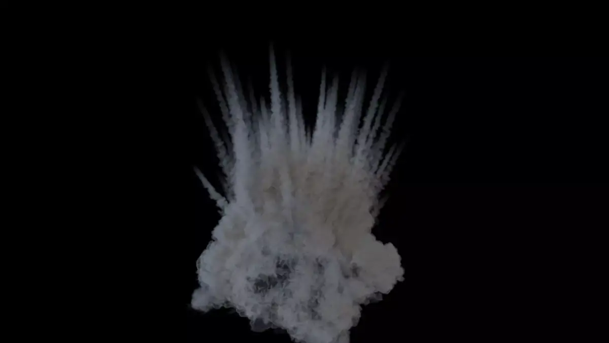 Houdini to Arnold - Shrapnel Explosion Asset Low-poly 3D model