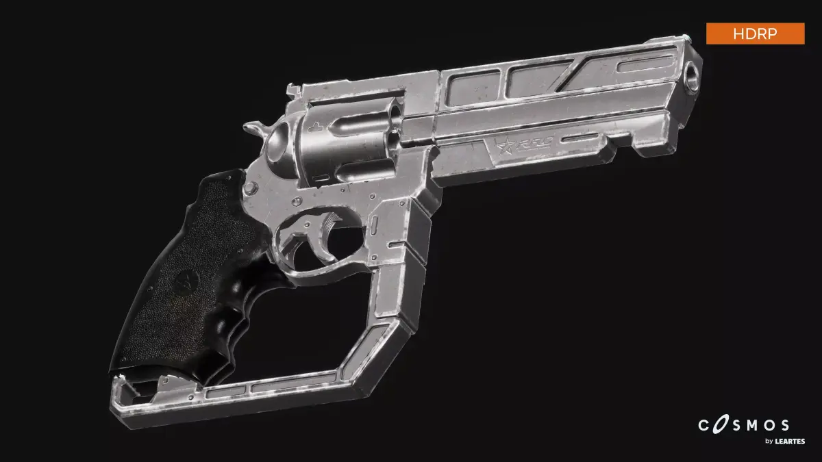 Cyberpunk Handguns Low-poly 3D model purchase