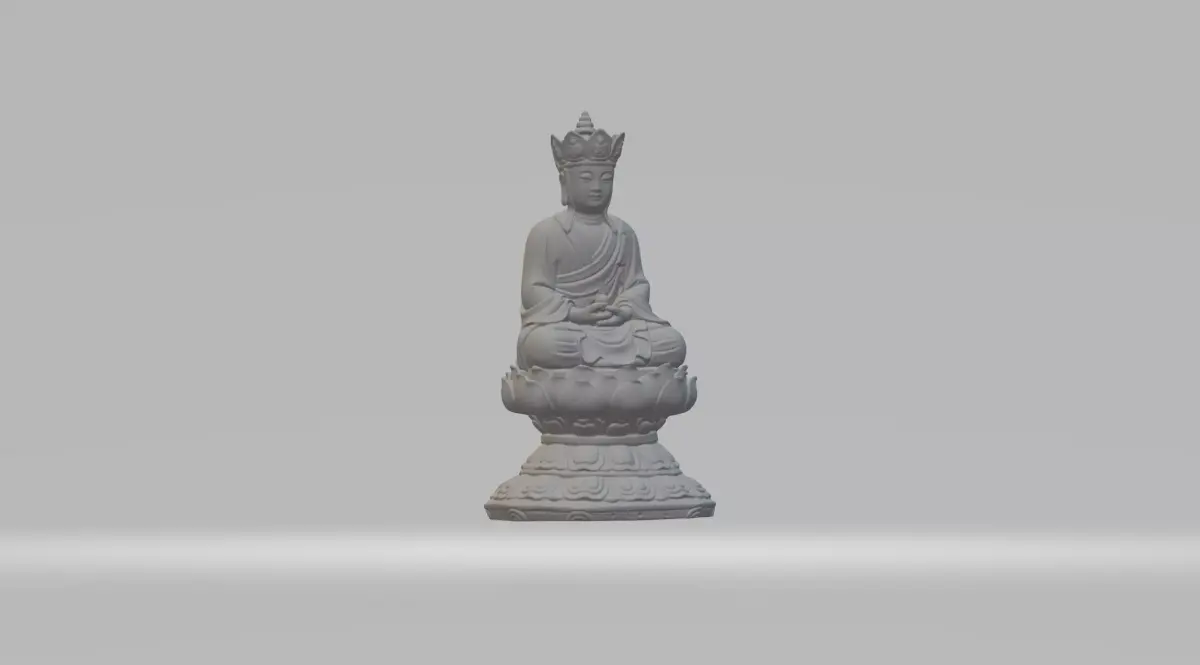 Ksitigarbha Bodhisattva Buddha Statue 3D print model buy