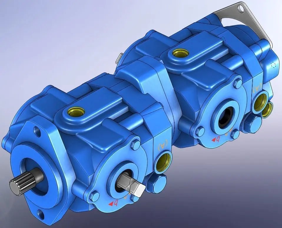 Variable Displacement Piston Pump EATON 70360 Free 3D model