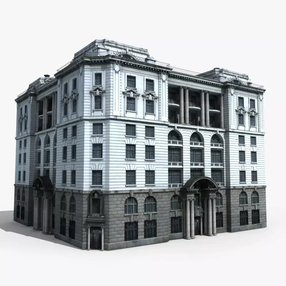 European Building 3D model
