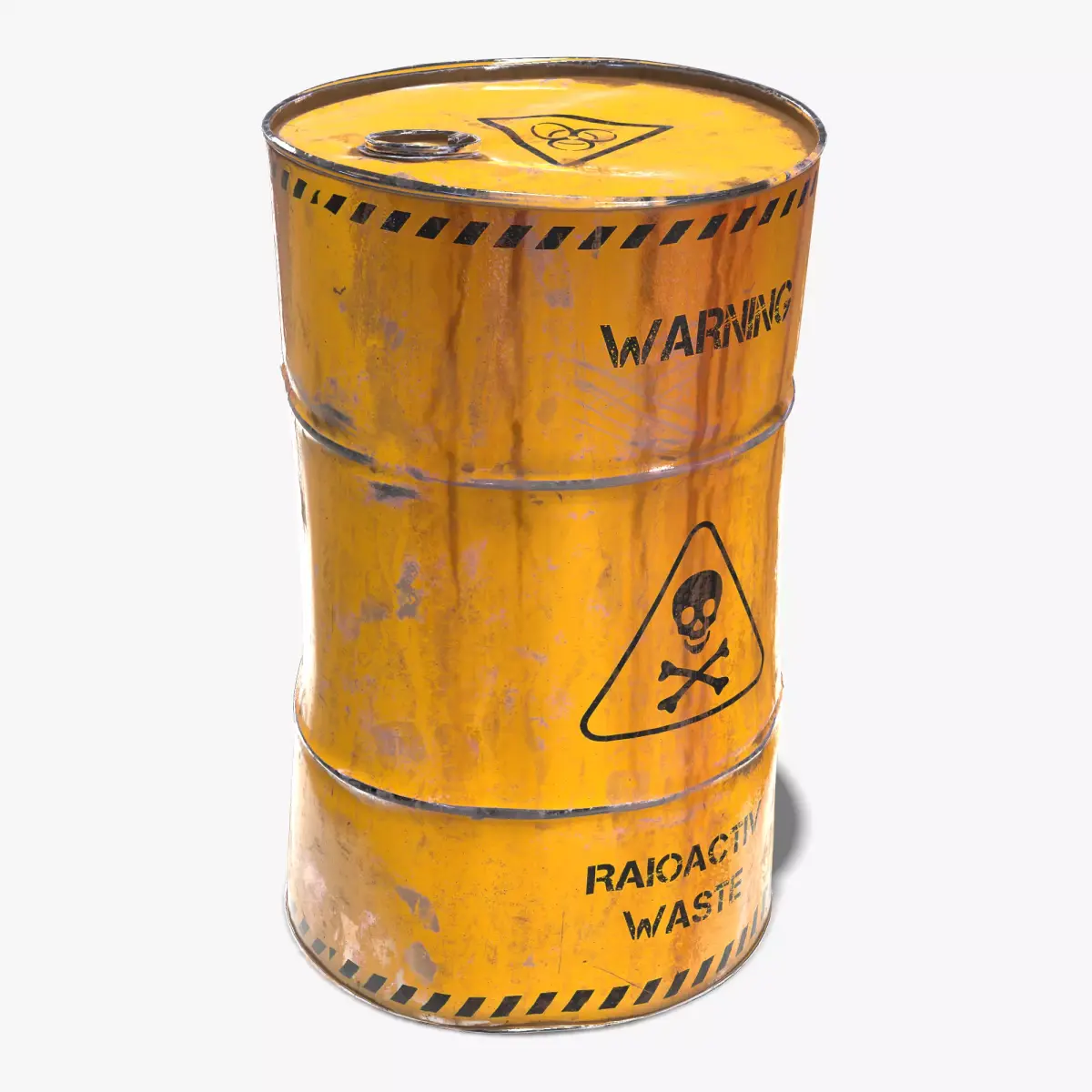 Damaged Crude Oil Barrel PBR Low-poly 3D model buy