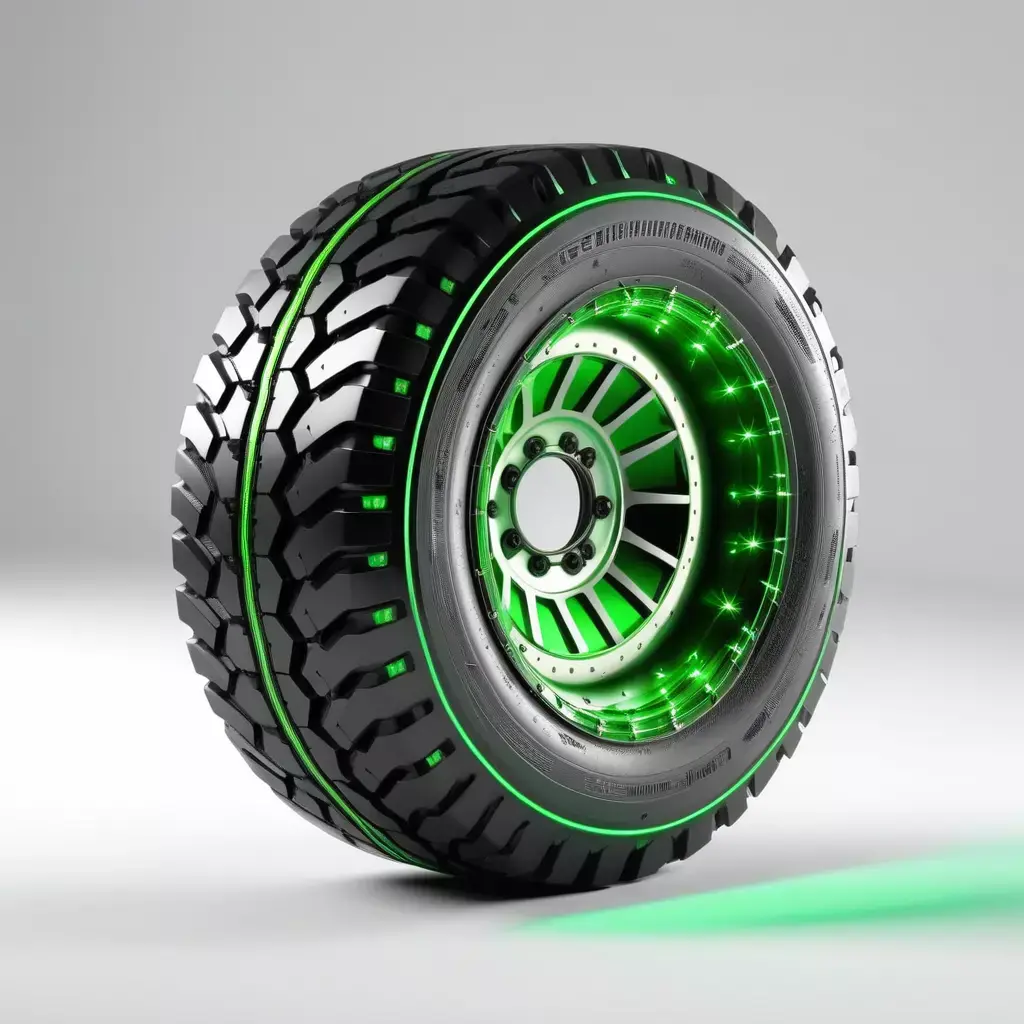 Futuristic Glowing OffRoad Wheel 3D model