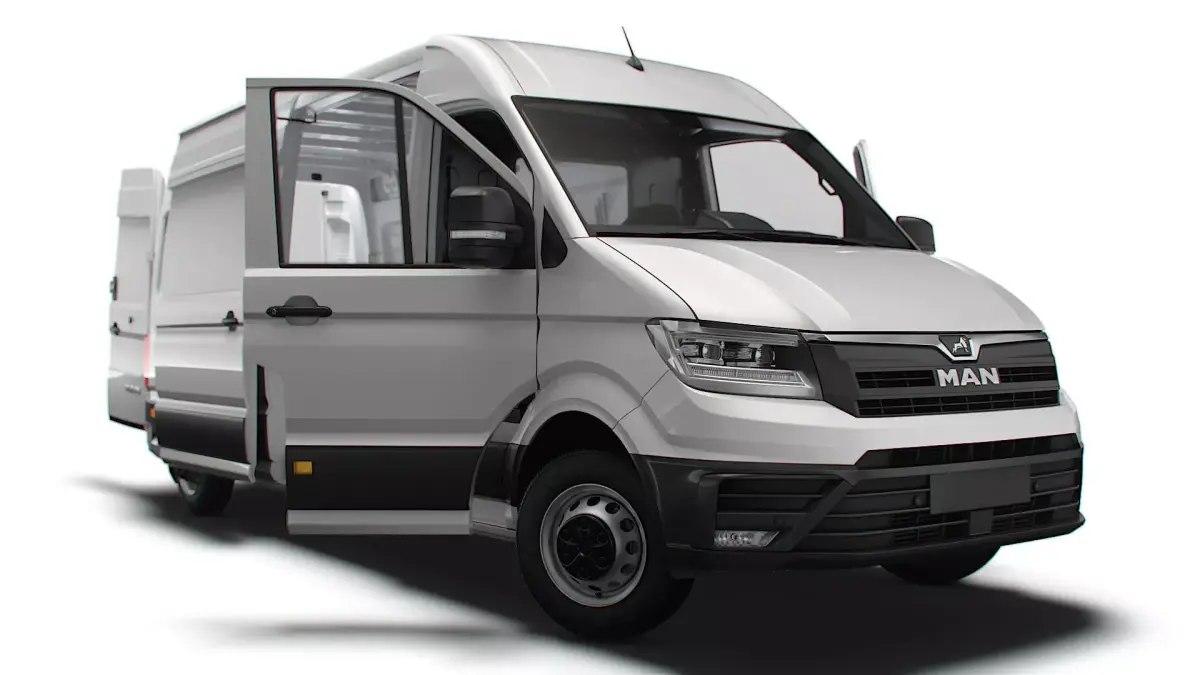 MAN TGE Panel Van L3H2 HQ Interior 2023 3D model