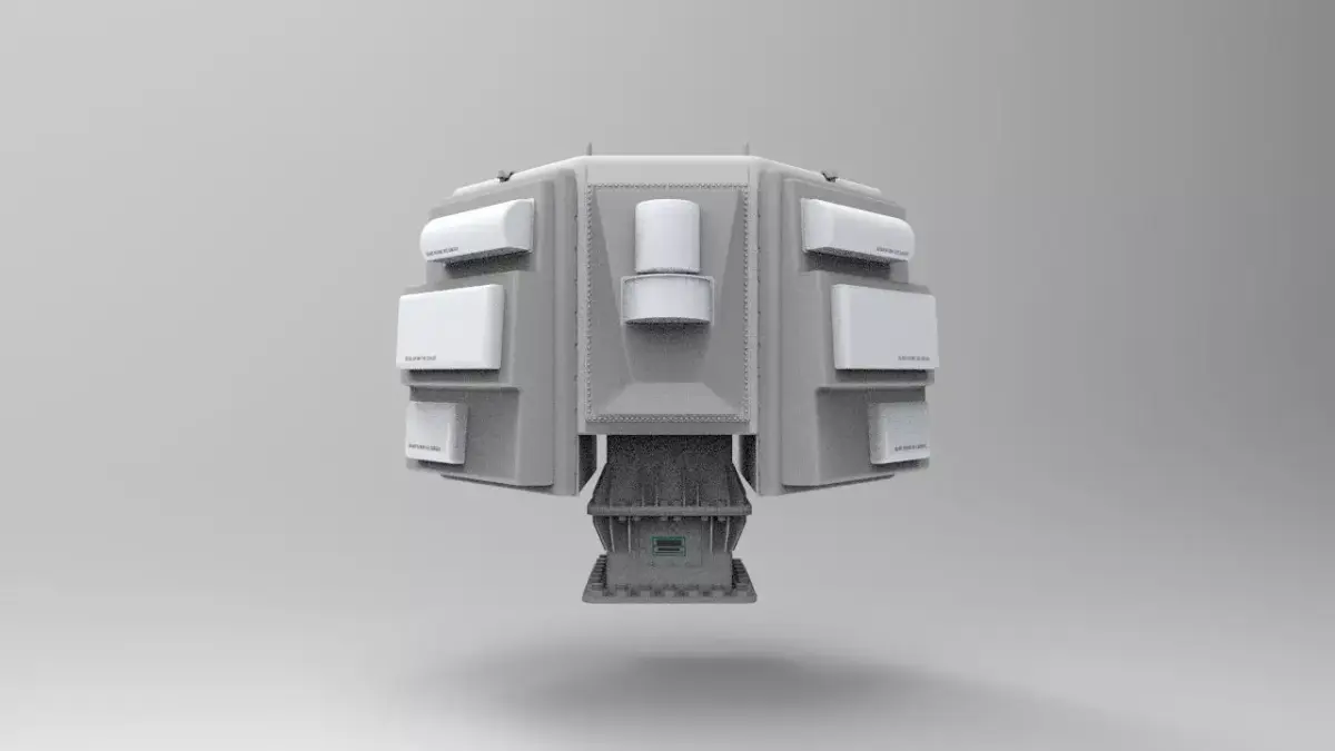 AN SLQ-32 electronic warfare 3D print model