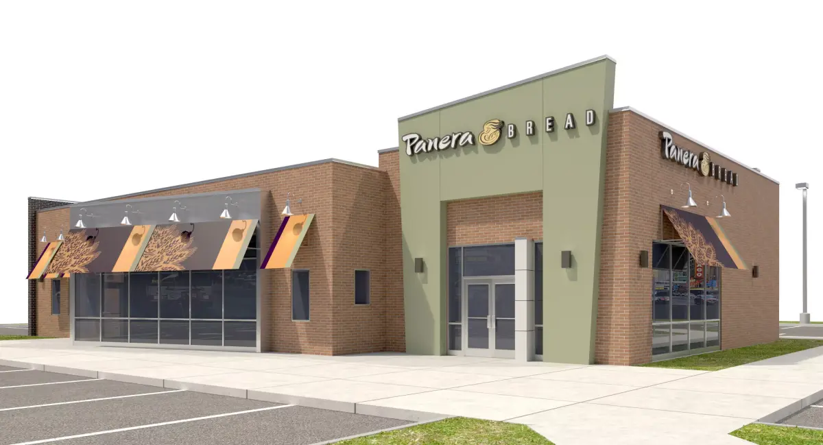 Retail-025 Panera Bread With Site 3D model