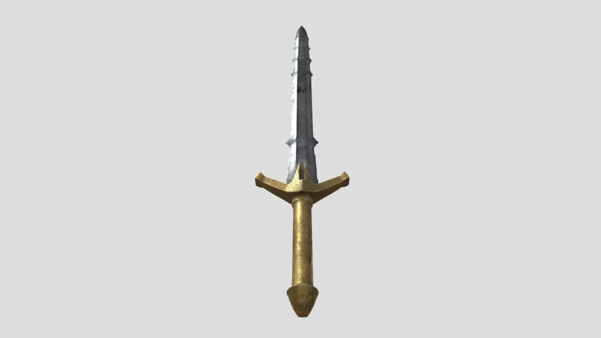 Medieval Longsword Low-poly 3D model purchase