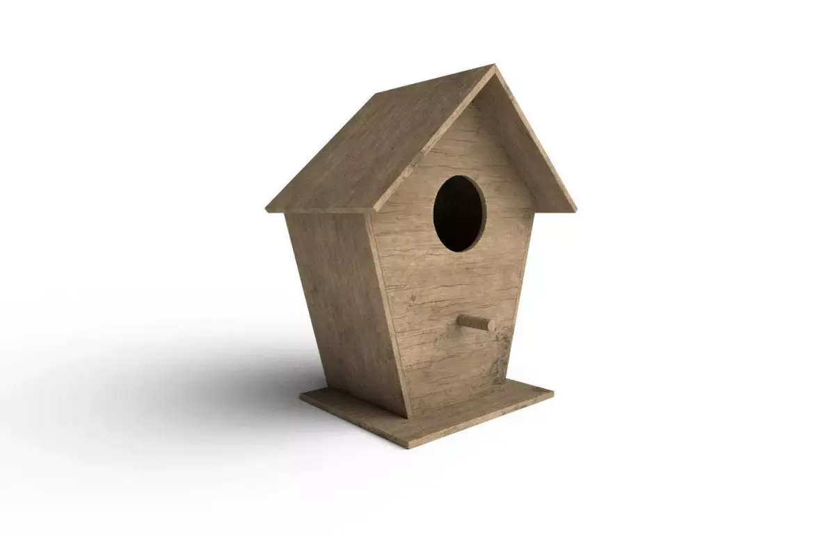 Bird House M01 Low-poly 3D model